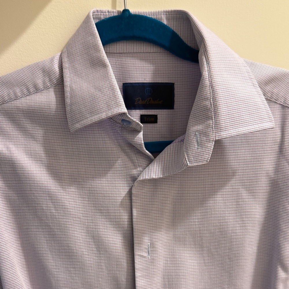 David Donahue Light Purple Dress Shirt